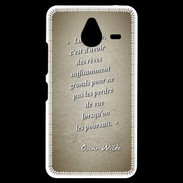 Coque Personnalisée Nokia Lumia 640XL LTE Sagesse rêves Sepia Citation Oscar Wilde