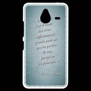Coque Personnalisée Nokia Lumia 640XL LTE Sagesse rêves Turquoise Citation Oscar Wilde