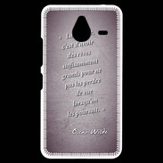 Coque Personnalisée Nokia Lumia 640XL LTE Sagesse rêves Violet Citation Oscar Wilde