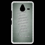Coque Personnalisée Nokia Lumia 640XL LTE Sagesse rêves Vert Citation Oscar Wilde