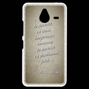 Coque Personnalisée Nokia Lumia 640XL LTE Sincérité fatale Sepia Citation Oscar Wilde
