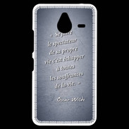 Coque Personnalisée Nokia Lumia 640XL LTE Spectateur Bleu Citation Oscar Wilde