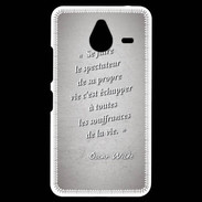Coque Personnalisée Nokia Lumia 640XL LTE Spectateur Gris Citation Oscar Wilde