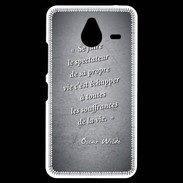 Coque Personnalisée Nokia Lumia 640XL LTE Spectateur Noir Citation Oscar Wilde