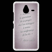 Coque Personnalisée Nokia Lumia 640XL LTE Spectateur Rose Citation Oscar Wilde