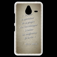 Coque Personnalisée Nokia Lumia 640XL LTE Spectateur Sepia Citation Oscar Wilde