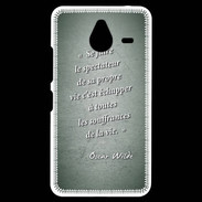 Coque Personnalisée Nokia Lumia 640XL LTE Spectateur Vert Citation Oscar Wilde