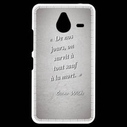 Coque Personnalisée Nokia Lumia 640XL LTE Survie mort Gris Citation Oscar Wilde