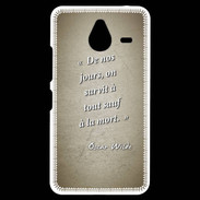 Coque Personnalisée Nokia Lumia 640XL LTE Survie mort Sepia Citation Oscar Wilde