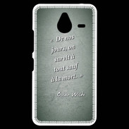 Coque Personnalisée Nokia Lumia 640XL LTE Survie mort Vert Citation Oscar Wilde