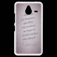 Coque Personnalisée Nokia Lumia 640XL LTE Trop moderne Rose Citation Oscar Wilde