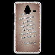 Coque Personnalisée Nokia Lumia 640XL LTE Trop moderne Rouge Citation Oscar Wilde