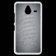 Coque Personnalisée Nokia Lumia 640XL LTE Trop moderne Noir Citation Oscar Wilde