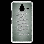 Coque Personnalisée Nokia Lumia 640XL LTE Trop moderne Vert Citation Oscar Wilde