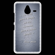 Coque Personnalisée Nokia Lumia 640XL LTE Vérité pure Bleu Citation Oscar Wilde