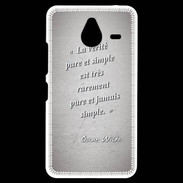 Coque Personnalisée Nokia Lumia 640XL LTE Vérité pure Gris Citation Oscar Wilde