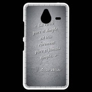 Coque Personnalisée Nokia Lumia 640XL LTE Vérité pure Noir Citation Oscar Wilde