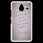 Coque Personnalisée Nokia Lumia 640XL LTE Vérité pure Rose Citation Oscar Wilde