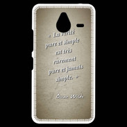 Coque Personnalisée Nokia Lumia 640XL LTE Vérité pure Sepia Citation Oscar Wilde