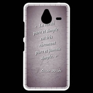 Coque Personnalisée Nokia Lumia 640XL LTE Vérité pure Violet Citation Oscar Wilde