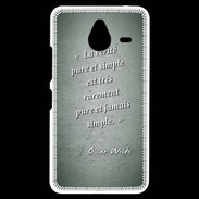 Coque Personnalisée Nokia Lumia 640XL LTE Vérité pure Vert Citation Oscar Wilde