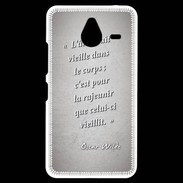 Coque Personnalisée Nokia Lumia 640XL LTE Ame nait Gris Citation Oscar Wilde