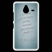 Coque Personnalisée Nokia Lumia 640XL LTE Vérité pure Turquoise Citation Oscar Wilde