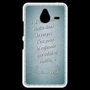 Coque Personnalisée Nokia Lumia 640XL LTE Ame nait Turquoise Citation Oscar Wilde