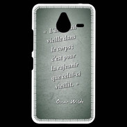 Coque Personnalisée Nokia Lumia 640XL LTE Ame nait Vert Citation Oscar Wilde