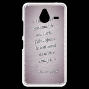 Coque Personnalisée Nokia Lumia 640XL LTE Avis gens Rose Citation Oscar Wilde