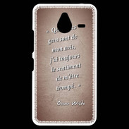 Coque Personnalisée Nokia Lumia 640XL LTE Avis gens Rouge Citation Oscar Wilde