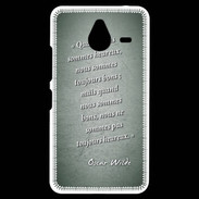 Coque Personnalisée Nokia Lumia 640XL LTE Bons heureux Vert Citation Oscar Wilde