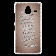 Coque Personnalisée Nokia Lumia 640XL LTE Bons heureux Rouge Citation Oscar Wilde