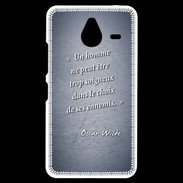 Coque Personnalisée Nokia Lumia 640XL LTE Choix ennemis Bleu Citation Oscar Wilde