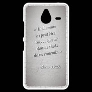 Coque Personnalisée Nokia Lumia 640XL LTE Choix ennemis Gris Citation Oscar Wilde
