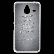Coque Personnalisée Nokia Lumia 640XL LTE Choix ennemis Noir Citation Oscar Wilde