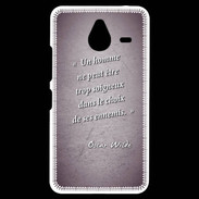 Coque Personnalisée Nokia Lumia 640XL LTE Choix ennemis Violet Citation Oscar Wilde