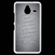 Coque Personnalisée Nokia Lumia 640XL LTE Croire Noir Citation Oscar Wilde