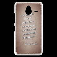 Coque Personnalisée Nokia Lumia 640XL LTE Croire Rouge Citation Oscar Wilde