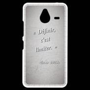 Coque Personnalisée Nokia Lumia 640XL LTE Définir Gris Citation Oscar Wilde