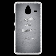 Coque Personnalisée Nokia Lumia 640XL LTE Définir Noir Citation Oscar Wilde