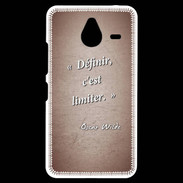 Coque Personnalisée Nokia Lumia 640XL LTE Définir Rouge Citation Oscar Wilde