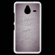Coque Personnalisée Nokia Lumia 640XL LTE Définir Violet Citation Oscar Wilde