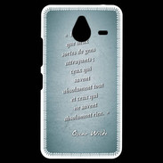Coque Personnalisée Nokia Lumia 640XL LTE Gens attrayants Turquoise Citation Oscar Wilde
