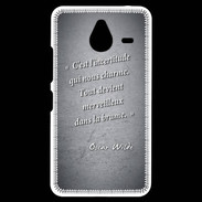 Coque Personnalisée Nokia Lumia 640XL LTE Incertitude amour Noir Citation Oscar Wilde
