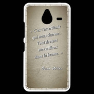 Coque Personnalisée Nokia Lumia 640XL LTE Incertitude amour Sepia Citation Oscar Wilde