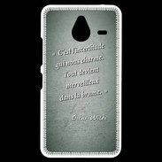 Coque Personnalisée Nokia Lumia 640XL LTE Incertitude amour Vert Citation Oscar Wilde