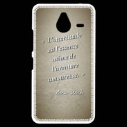 Coque Personnalisée Nokia Lumia 640XL LTE Incertitude Sepia Citation Oscar Wilde