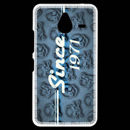 Coque Personnalisée Nokia Lumia 640XL LTE Since crane bleu 1971