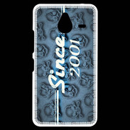 Coque Personnalisée Nokia Lumia 640XL LTE Since crane bleu 2001